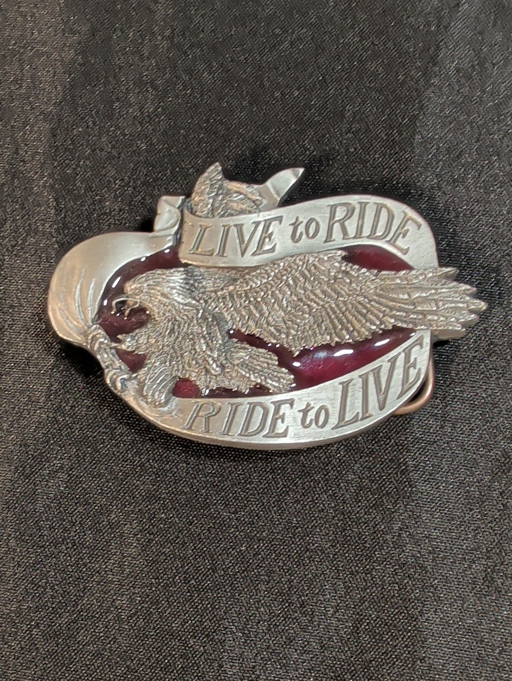 Vintage 1981 Harley Davidson Love To Ride Belt Buckle